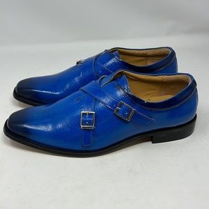 LIBERTYZENO Crisscross Buckle Gradient Blue Donna Mens shoe Sz 9.5